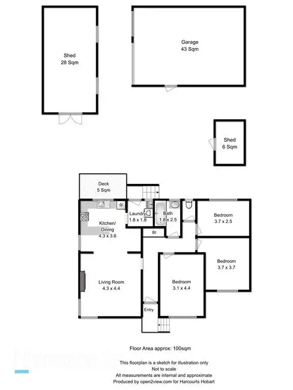 Floorplan of Homely house listing, 9 Ingleby Close, Clarendon Vale TAS 7019