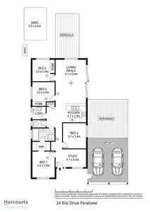 Floorplan of Homely house listing, 24 Elio Dr, Paralowie SA 5108