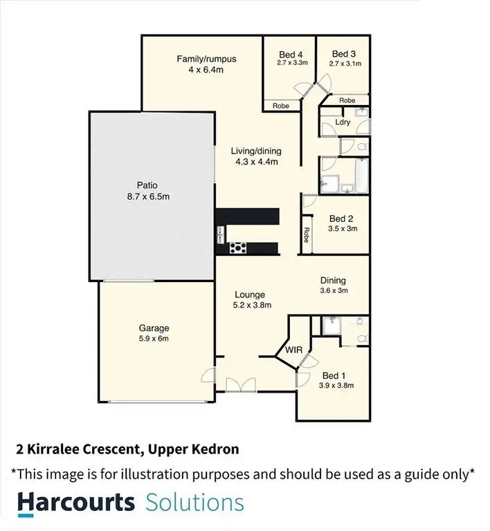 Floorplan of Homely house listing, 2 Kirralee Crescent, Upper Kedron QLD 4055