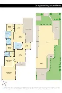 Floorplan of Homely house listing, 36 Hyperno Way, Mount Martha VIC 3934