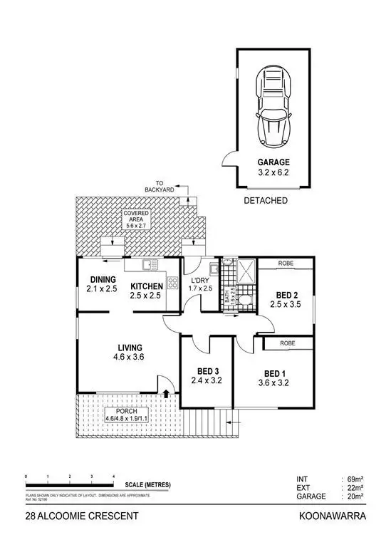 Floorplan of Homely house listing, 28 Alcoomie Crescent, Koonawarra NSW 2530