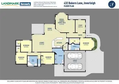 Floorplan of Homely house listing, 432 Bakers Lane, Inverleigh VIC 3321