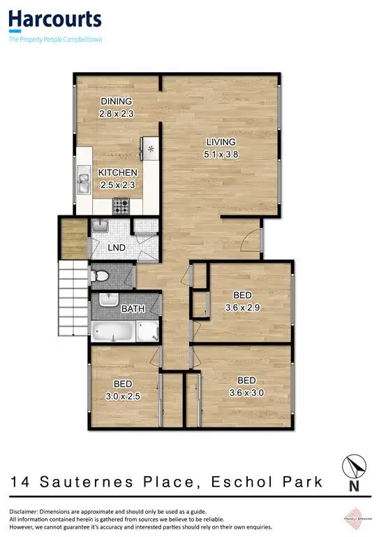 Floorplan of Homely house listing, 14 Sauternes Place, Eschol Park NSW 2558