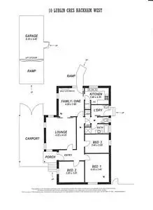 Floorplan of Homely house listing, 10 Lublin Crescent, Hackham West SA 5163