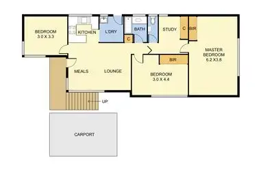 Floorplan of Homely house listing, 24 Robertson Crescent, Boronia VIC 3155
