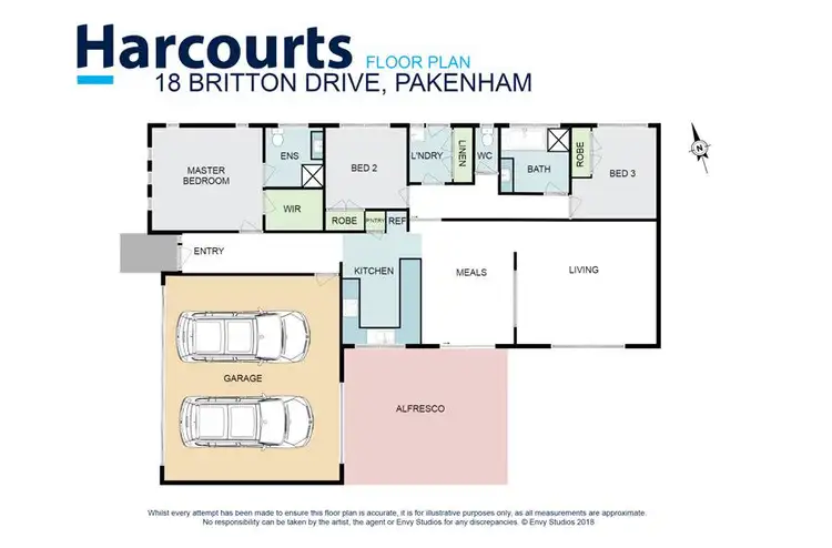 Floorplan of Homely house listing, 18 Britton Drive, Pakenham VIC 3810