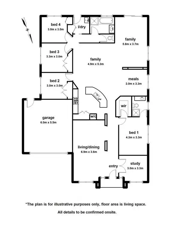 Floorplan of Homely house listing, 111 Moondarra Drive, Berwick VIC 3806