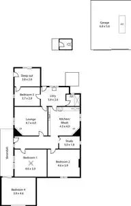 Floorplan of Homely house listing, 62 Princes Road, Torrens Park SA 5062