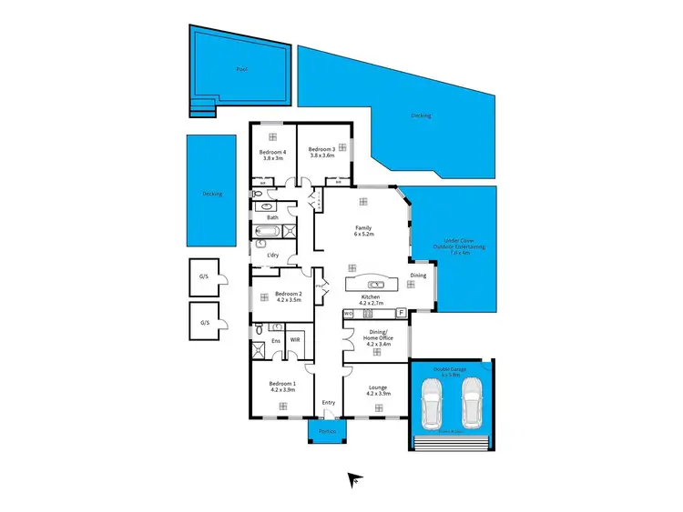 Floorplan of Homely house listing, 25 Bushland Drive, Aberfoyle Park SA 5159