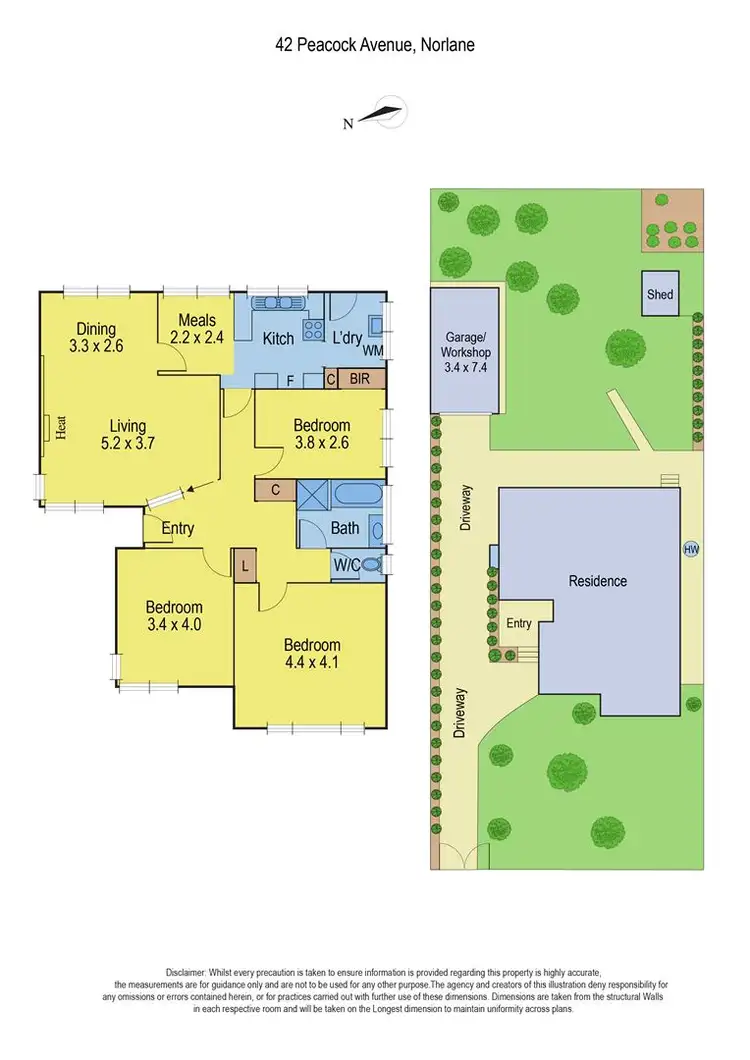 Floorplan of Homely house listing, 42 Peacock Avenue, Norlane VIC 3214