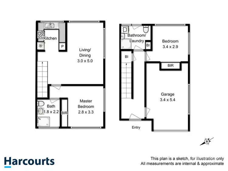 Floorplan of Homely unit listing, 19/175 Clarence Street, Howrah TAS 7018