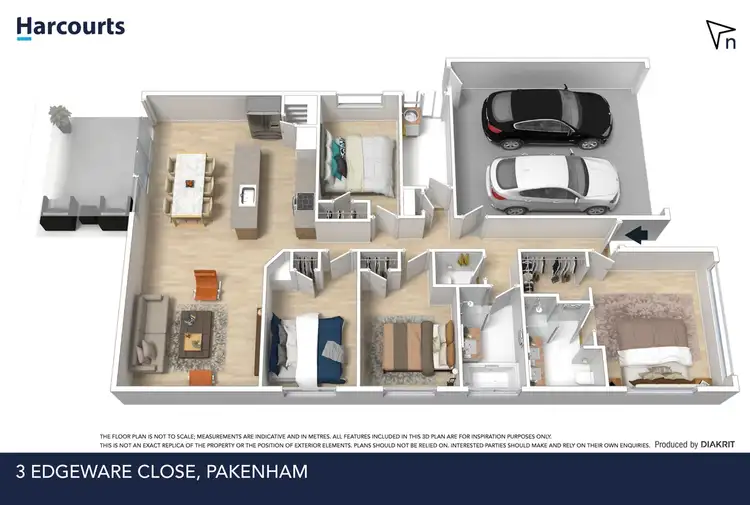 Floorplan of Homely house listing, 3 Edgeware Close, Pakenham VIC 3810