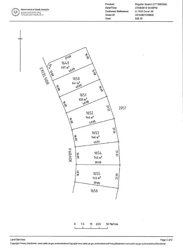Floorplan of Homely land listing, Lot 1652 Excelsior Parade, Hindmarsh Island SA 5214
