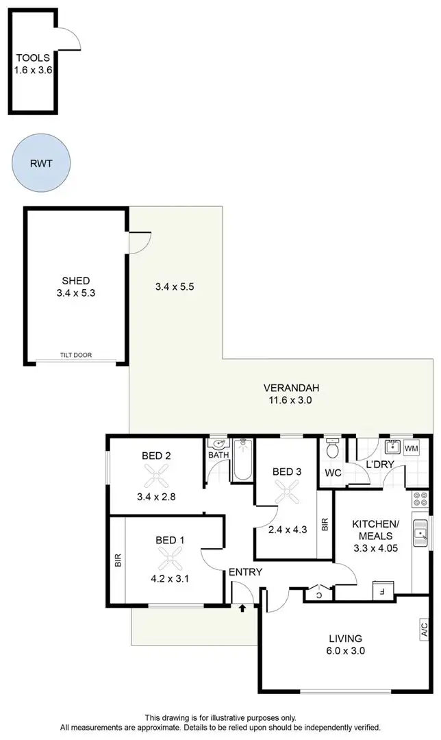 Floorplan of Homely house listing, 13 Beaconsfield Road, Mansfield Park SA 5012