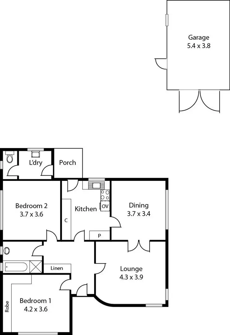 Floorplan of Homely house listing, 12 Fort Avenue, Kensington Gardens SA 5068