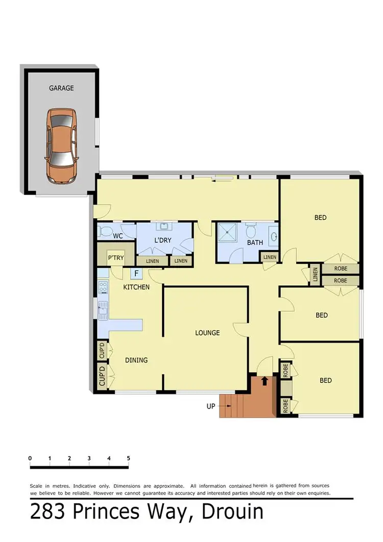 Floorplan of Homely house listing, 283 Princes Way, Drouin VIC 3818