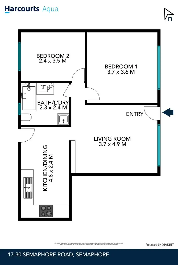 Floorplan of Homely block of units listing, 17/30 Semaphore Road, Semaphore SA 5019