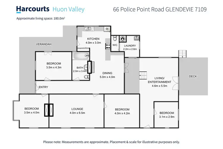 Floorplan of Homely house listing, 66 Police Point Road, Glendevie TAS 7109