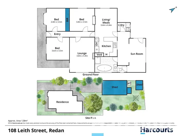 Floorplan of Homely house listing, 108 Leith Street, Redan VIC 3350