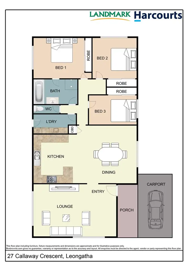 Floorplan of Homely house listing, 27 Callaway Crescent, Leongatha VIC 3953