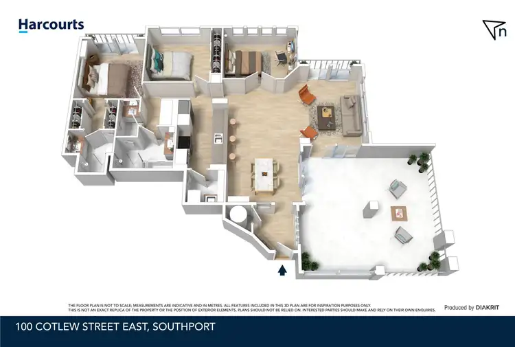 Floorplan of Homely townhouse listing, 8/100 Cotlew Street East, Southport QLD 4215