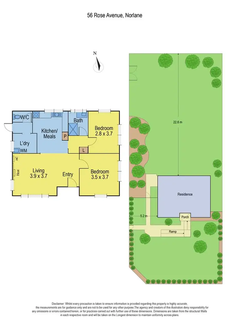 Floorplan of Homely house listing, 56 Rose Avenue, Norlane VIC 3214