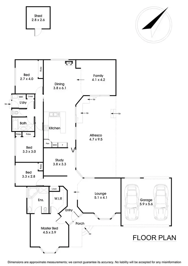 Floorplan of Homely house listing, 14 Eliza Close, Bayswater VIC 3153