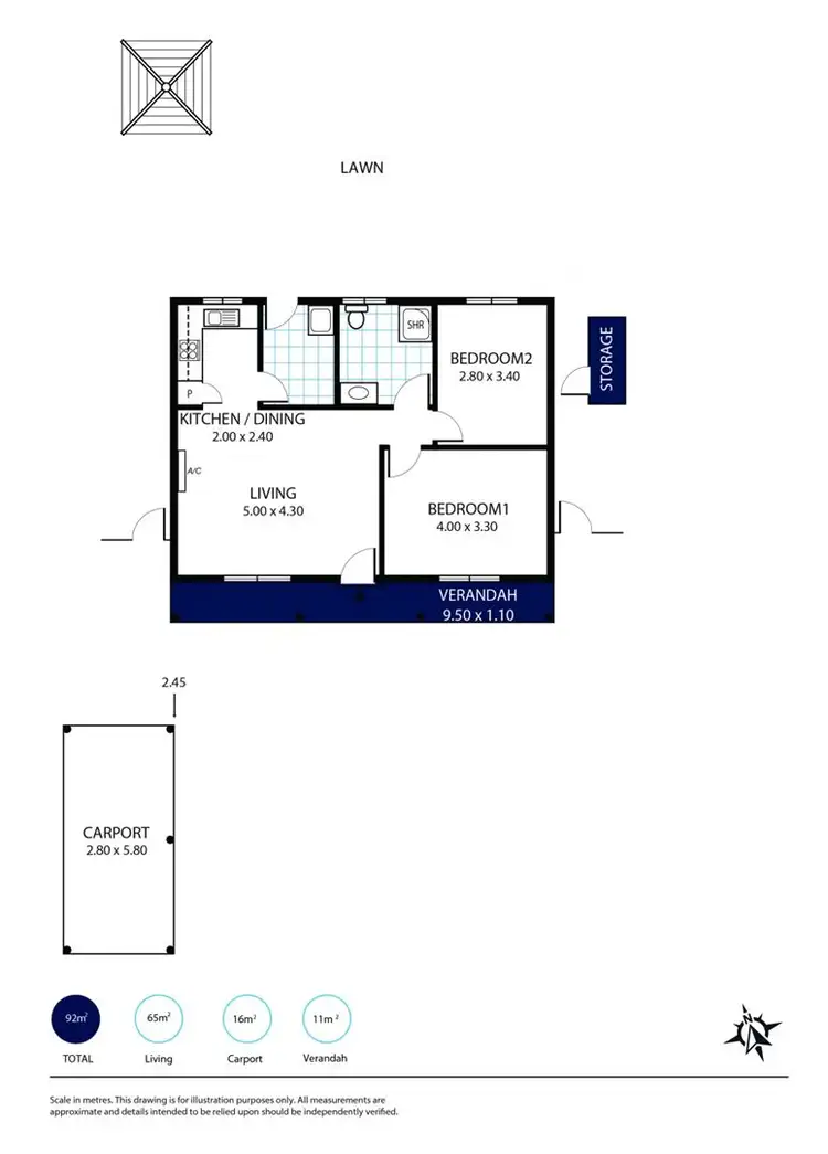 Floorplan of Homely house listing, 5/16 North Terrace, Port Elliot SA 5212