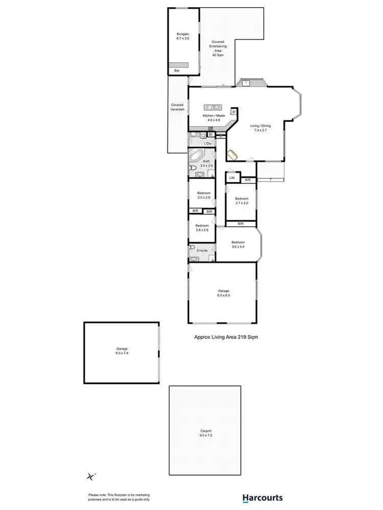 Floorplan of Homely house listing, 26 Harry Place, Acton Park TAS 7170