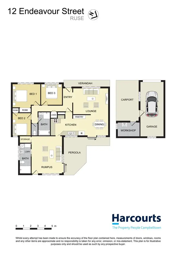 Floorplan of Homely house listing, 12 Endeavour Street, Ruse NSW 2560