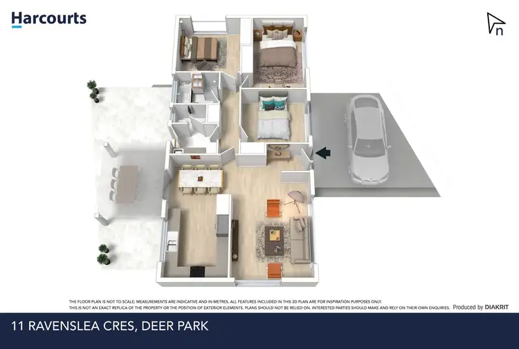 Floorplan of Homely house listing, 11 Ravenslea Crescent, Deer Park VIC 3023
