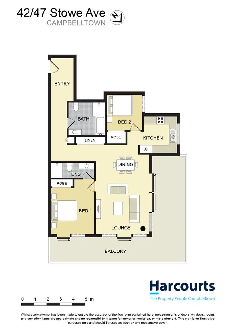 Floorplan of Homely apartment listing, 42/47 Stowe Avenue, Campbelltown NSW 2560