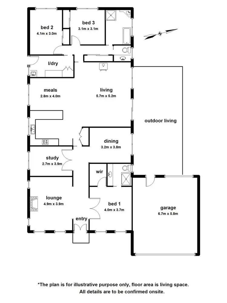 Floorplan of Homely house listing, 25 Park Square, Narre Warren South VIC 3805