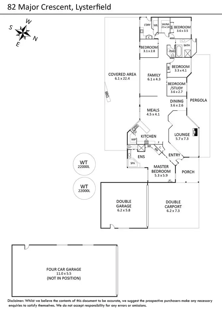 Floorplan of Homely house listing, 82 Major Crescent, Lysterfield VIC 3156