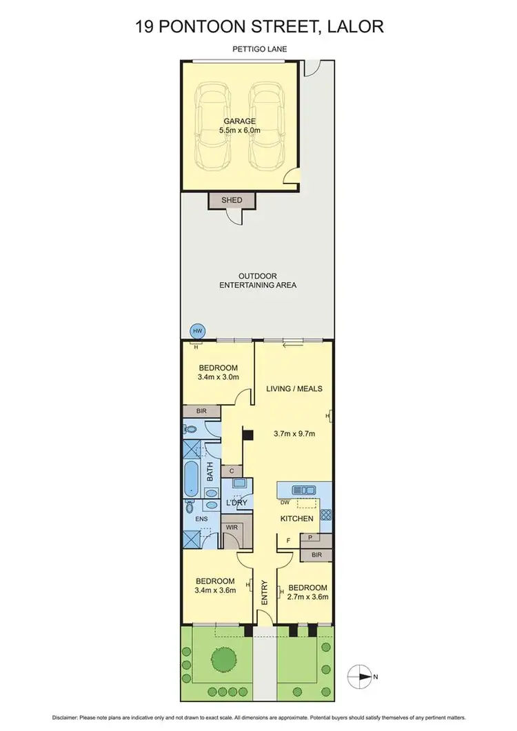 Floorplan of Homely house listing, 19 Pontoon St, Lalor VIC 3075