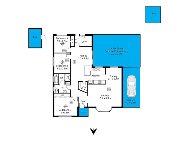 Floorplan of Homely house listing, 1 Bill Court, Woodcroft SA 5162