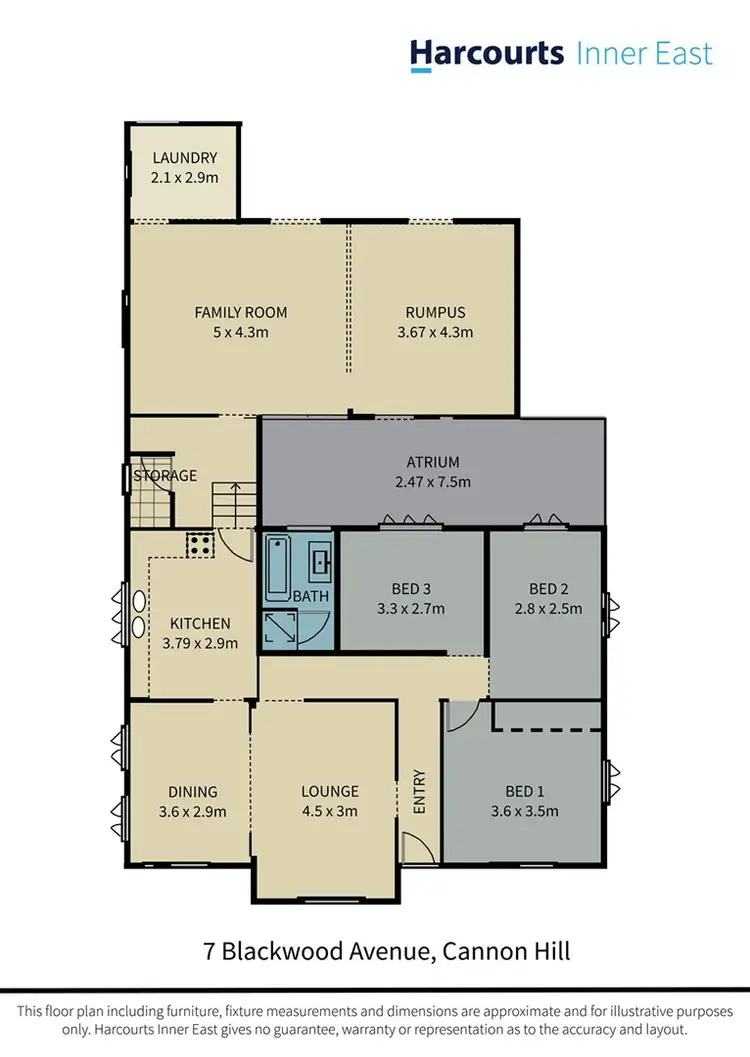 Floorplan of Homely house listing, 7 Blackwood Avenue, Cannon Hill QLD 4170