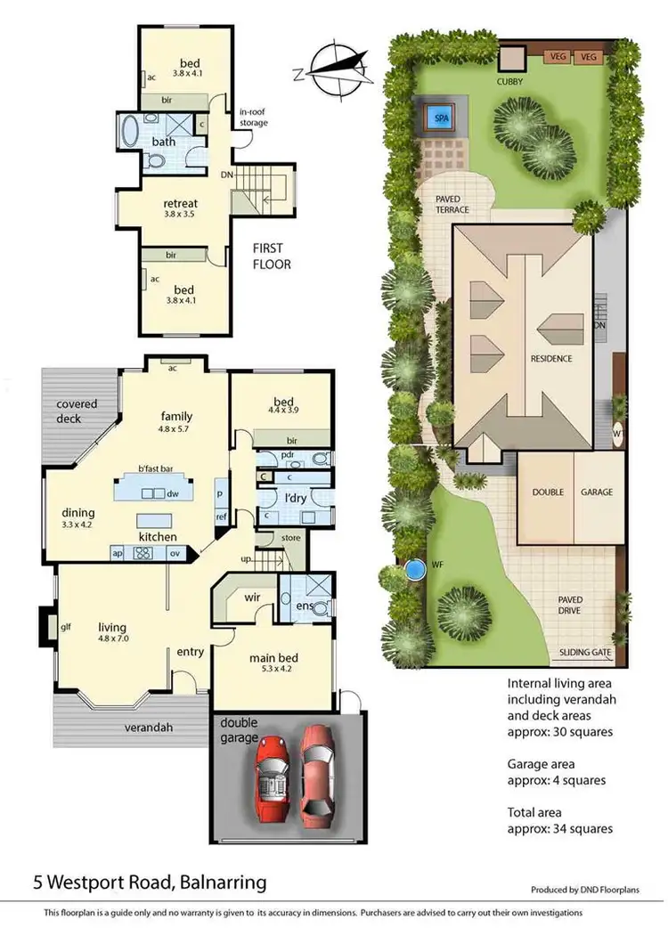 Floorplan of Homely house listing, 5 Westport Road, Balnarring VIC 3926