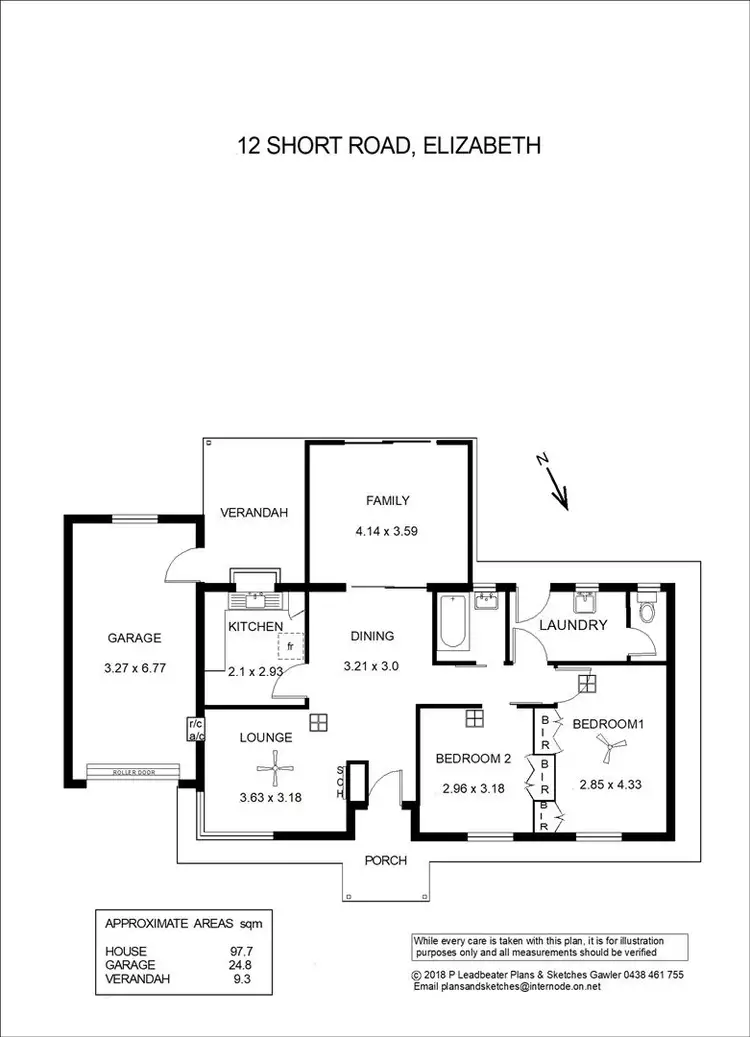 Floorplan of Homely house listing, 12 Short Road, Elizabeth SA 5112