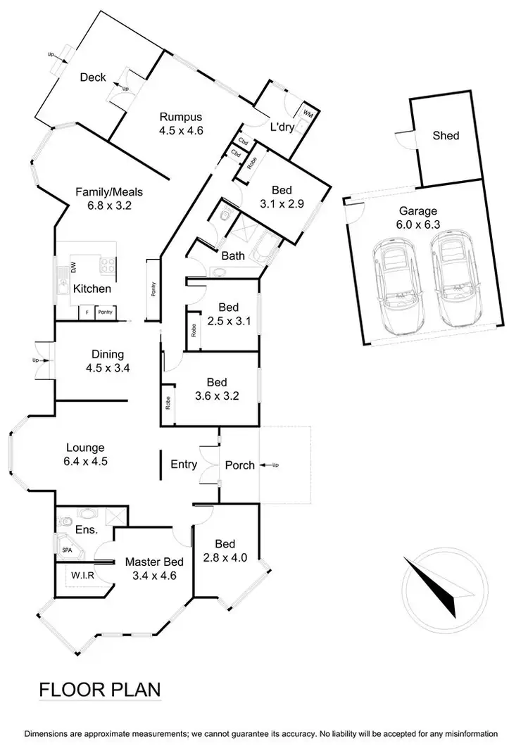 Floorplan of Homely house listing, 46 Mendora Crescent, Wantirna South VIC 3152