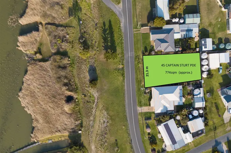 Floorplan of Homely land listing, 45 Captain Sturt Parade, Hindmarsh Island SA 5214