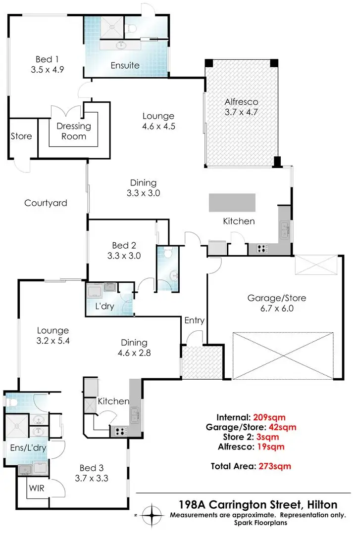 Floorplan of Homely house listing, 198A Carrington Street, Hilton WA 6163