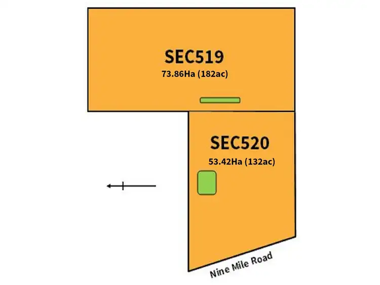 Floorplan of Homely rural property listing, 519/520 Nine Mile Road, Angas Plains SA 5255