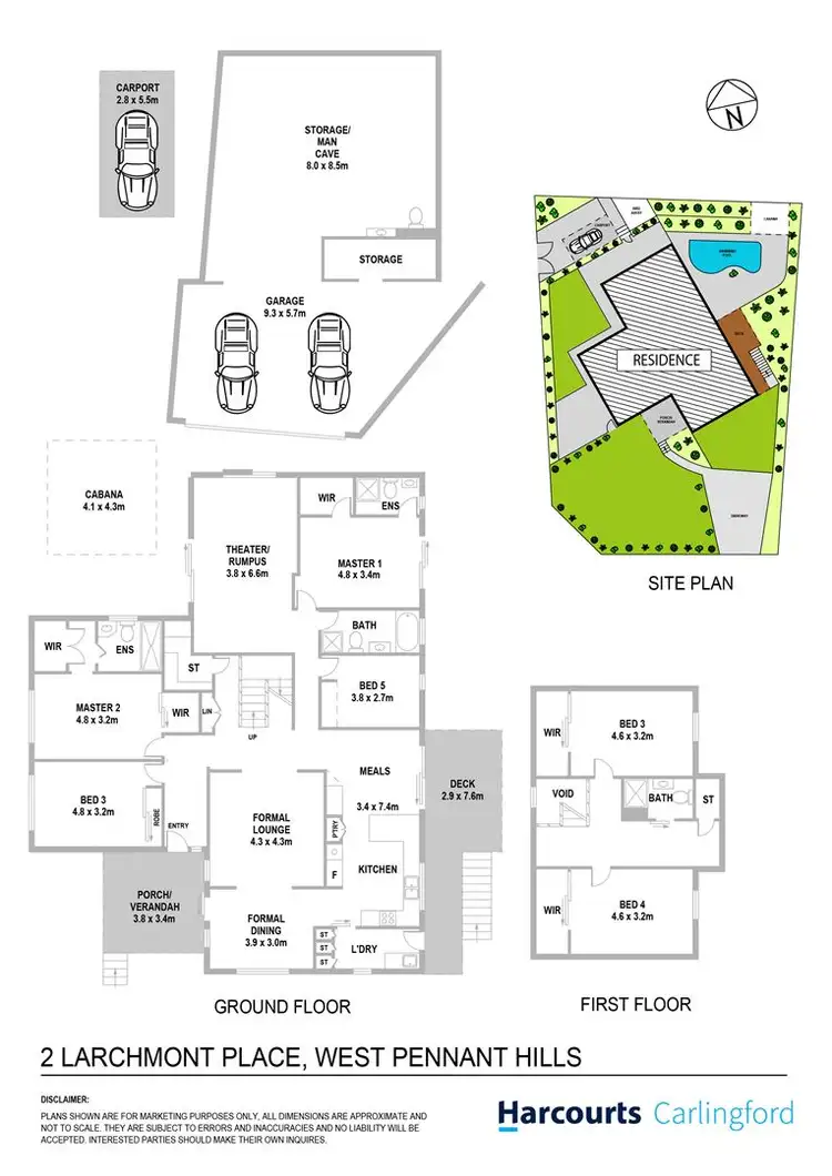 Floorplan of Homely house listing, 2 Larchmont Place, West Pennant Hills NSW 2125