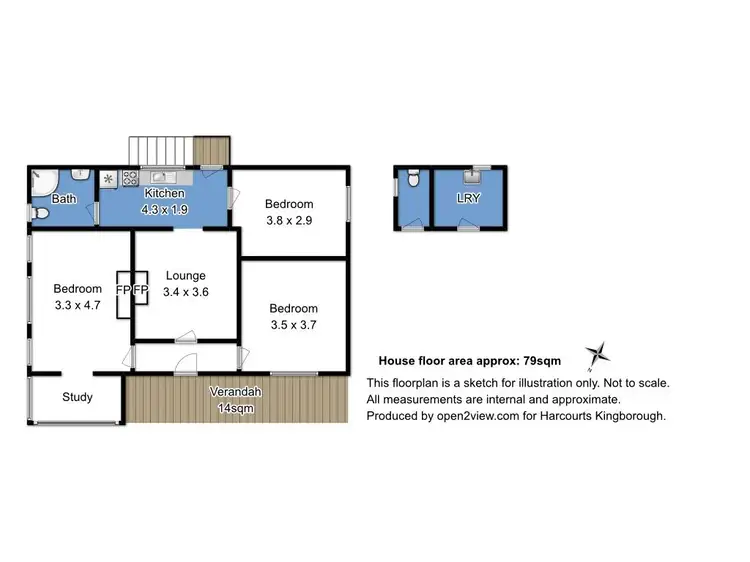 Floorplan of Homely house listing, 64 Alexander Street, Sandy Bay TAS 7005
