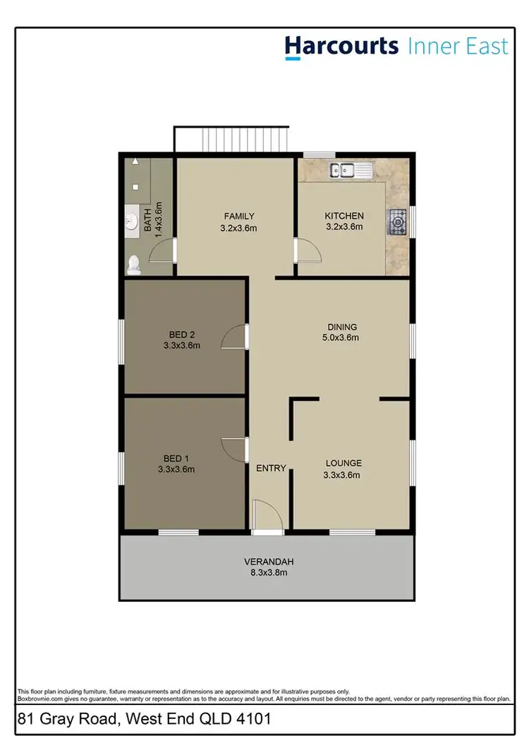 Floorplan of Homely house listing, 81 Gray Road, West End QLD 4101