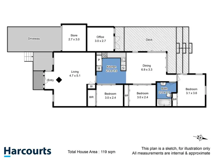 Floorplan of Homely house listing, 12 Alfreds Garden, Kingston TAS 7050