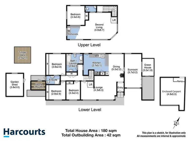 Floorplan of Homely house listing, 43 Crystal Downs Drive, Blackmans Bay TAS 7052