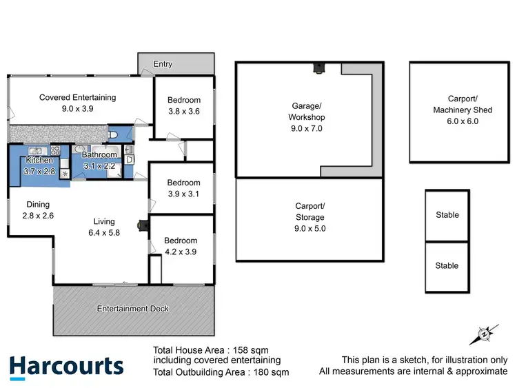 Floorplan of Homely house listing, 136 Umfrevilles Road, Kaoota TAS 7150