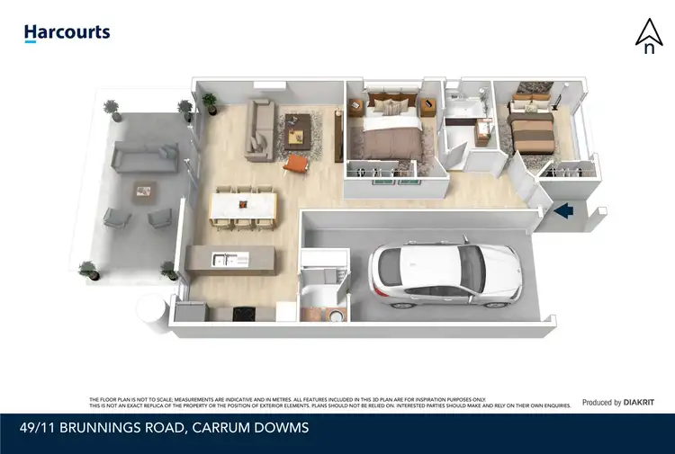 Floorplan of Homely unit listing, 49/11 Brunnings Rd, Carrum Downs VIC 3201